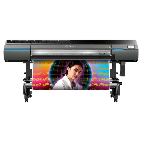 TeacherCraft Pro 64+ printing a vibrant poster with high-definition graphics