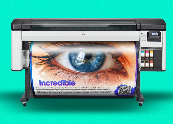 Poster Making Machine Printing Incredible Eye Poster school poster maker printing a large science poster for a school classroom