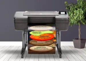 School Poster Maker Printing a Hamburger Chart
