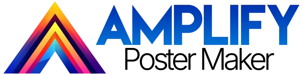 Amplify Poster Maker Logo Long