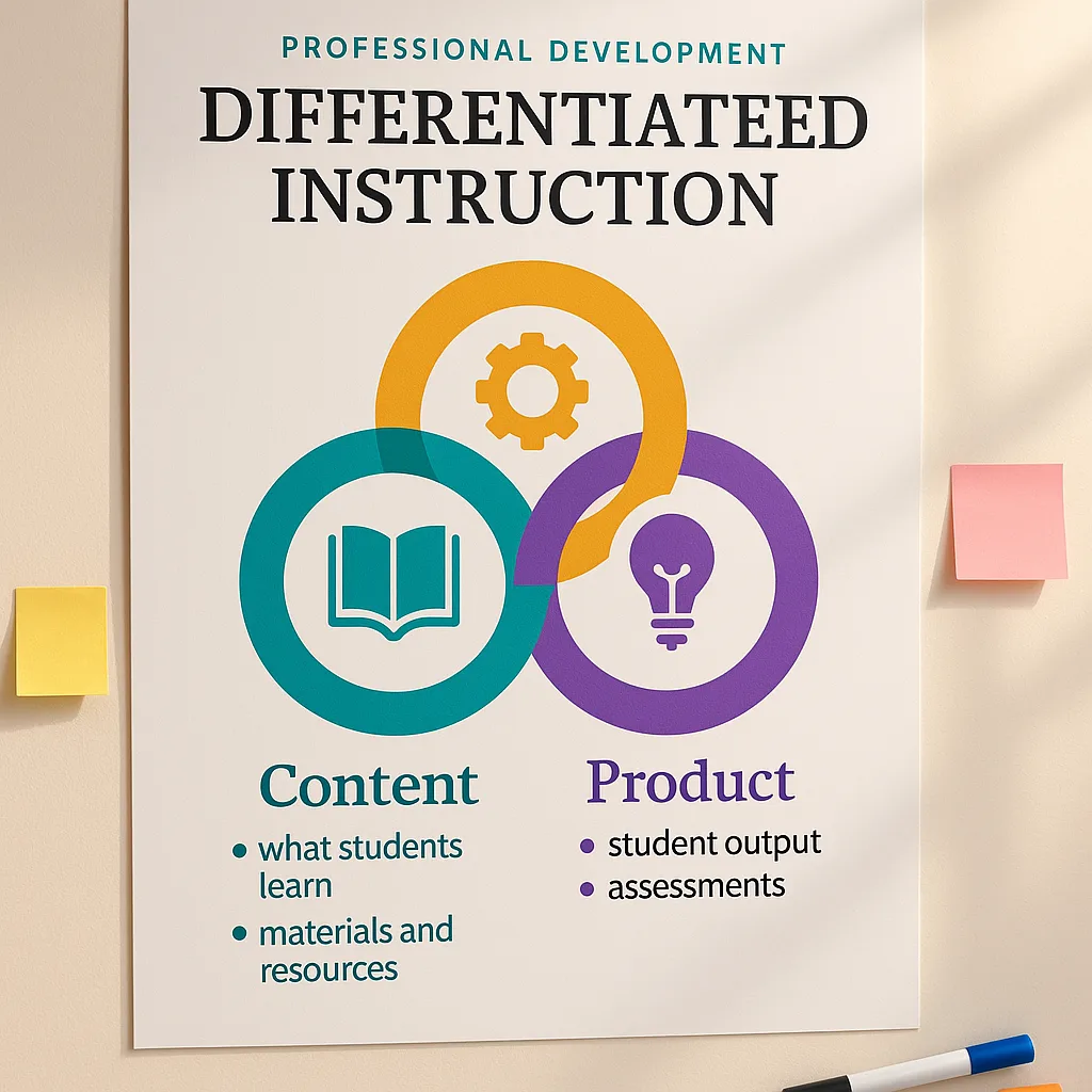 Professional development visual aids display